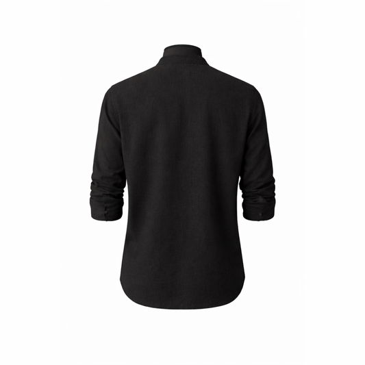 Baruet Linen Band Collar