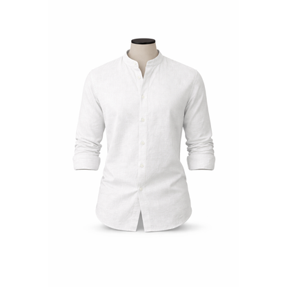 Baruet Linen Band Collar