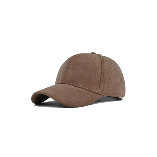 Solid Suede Retro Baseball Cap