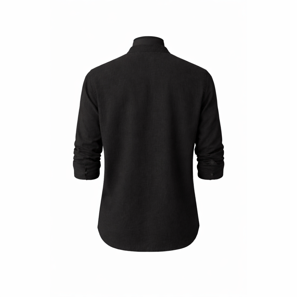 Baruet Linen Band Collar